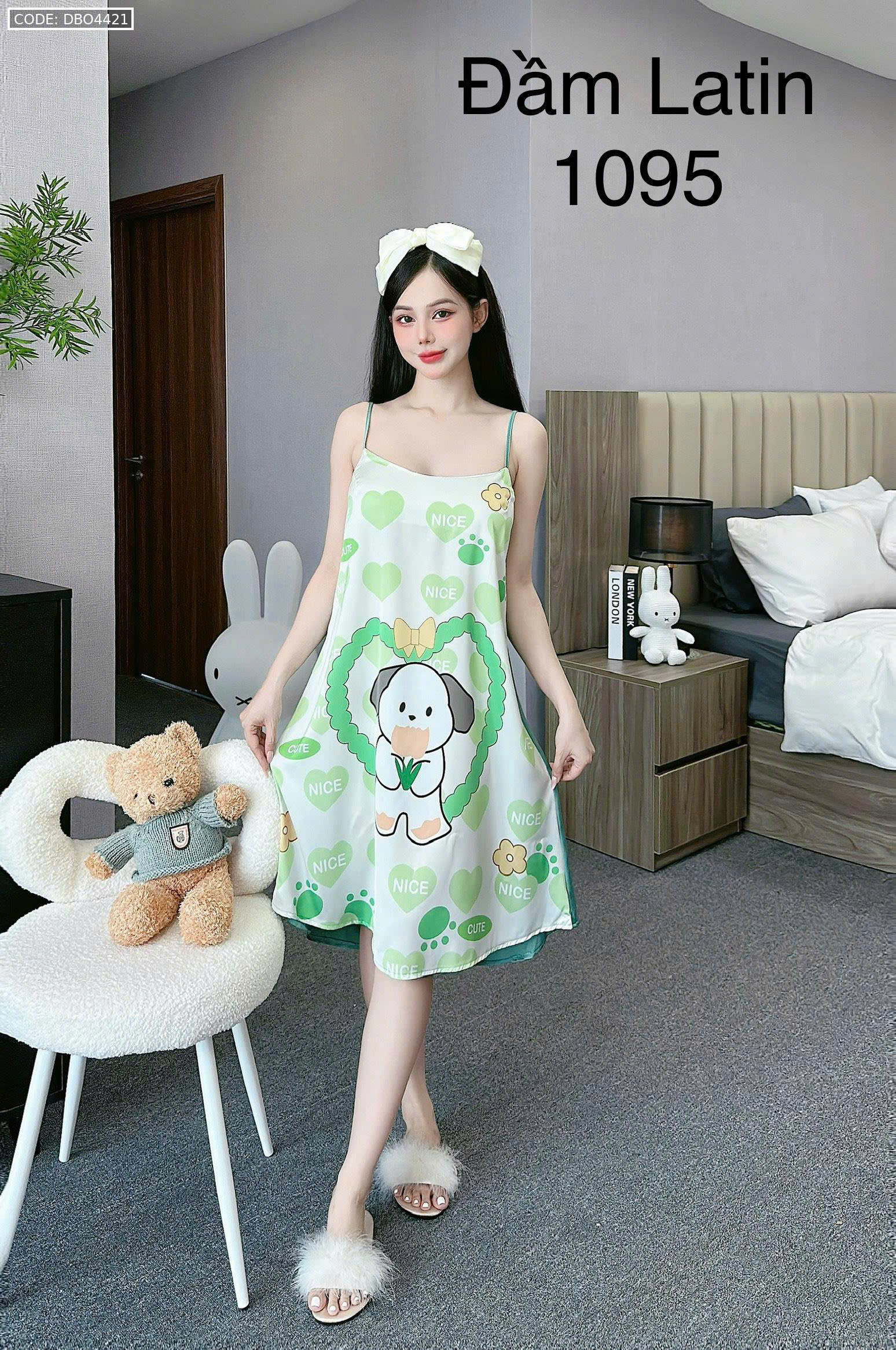 IN ĐẦM 2 DÂY PIJAMA - Ảnh 2